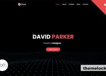 Edrea – Personal Portfolio React NextJS Template