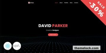 Edrea – Personal Portfolio React NextJS Template