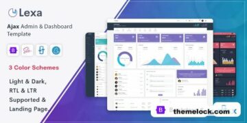 Lexa – Ajax Admin & Dashboard Template