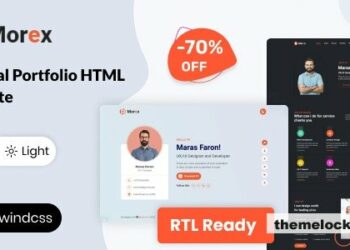 Morex – Tailwind CSS Personal Portfolio Template + RTL
