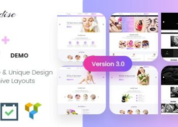 Paradise Multipurpose Spa Beauty WordPress Theme 5.0.2