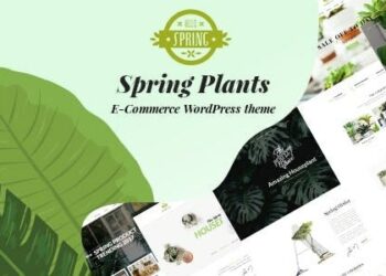 Spring Plants Gardening Houseplants WordPress Theme 3.2