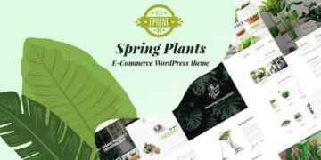 Spring Plants Gardening Houseplants WordPress Theme 3.2