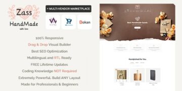 Zass WooCommerce Theme for Handmade Artists and Artisans 3.9.8 Latest