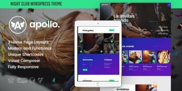 Apollo Night Club DJ Concert Music Event WordPress Theme 1.3.6