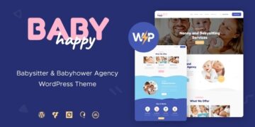 Happy Baby 1.2.3 – Nanny & Babysitting Services Children WordPress Theme