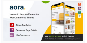 Aora Home Lifestyle Elementor WooCommerce Theme 1.2.5 Latest
