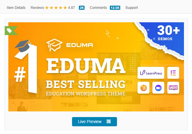 REVIEW Eduma Education WordPress Theme