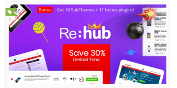 Rehub Affiliate Marketing Multi Vendor Store Community Theme 18.0