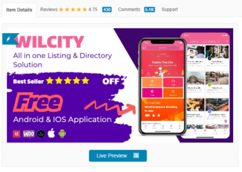 Wilcity Directory Listing Download WordPress Theme 1.4.34